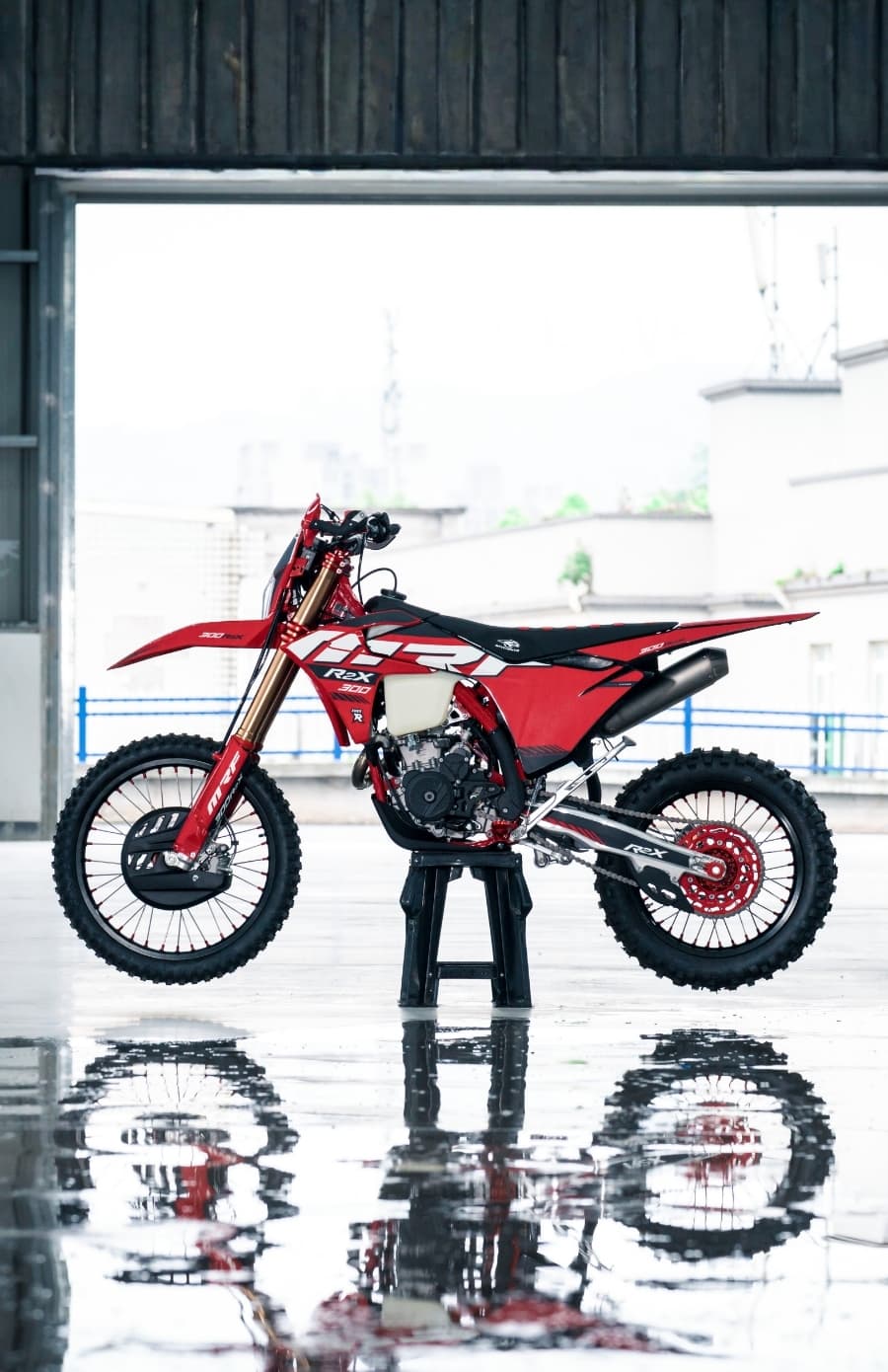 Rider on MRF eDIRT 6.0 electric dirt bike